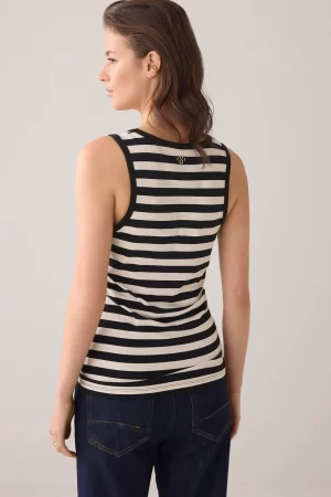Top estampado de rayas