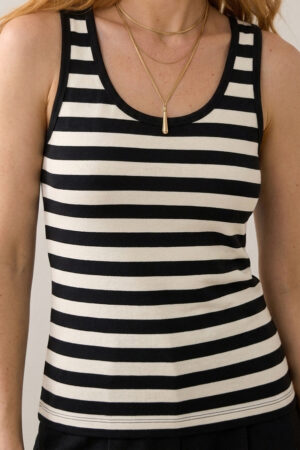 Top estampado de rayas