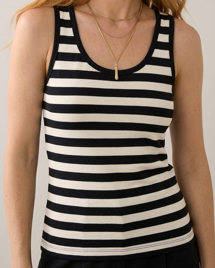 Top estampado de rayas