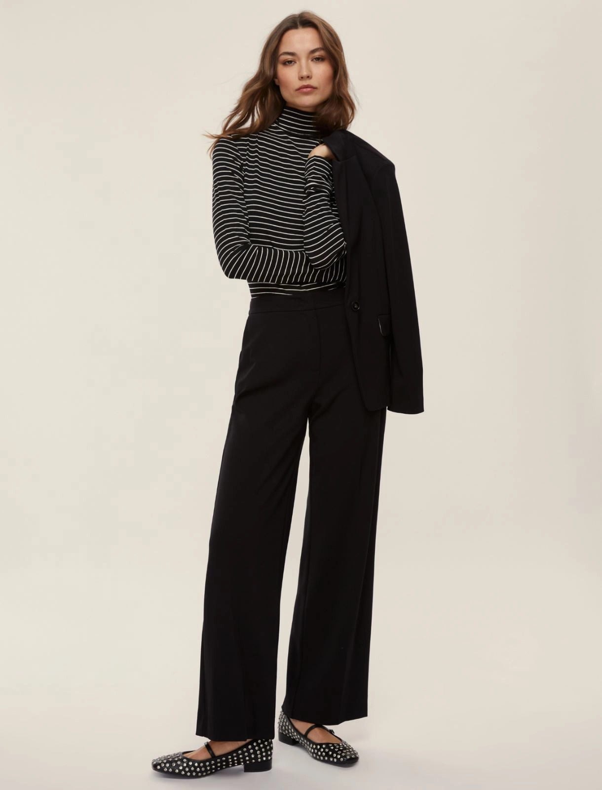 jersey de punto elástico de cuello alto - Imagen 2