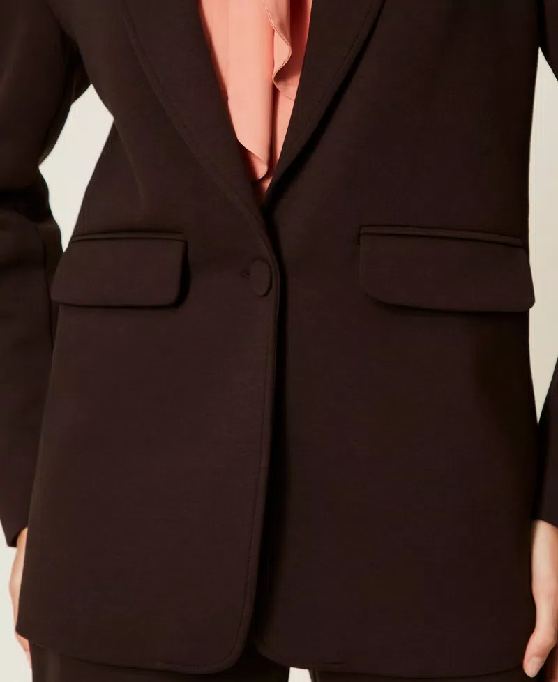 Chaqueta oversize de tejido scuba - Imagen 4