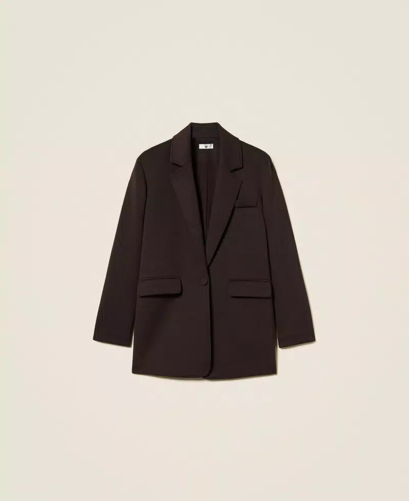 Chaqueta oversize de tejido scuba - Imagen 5