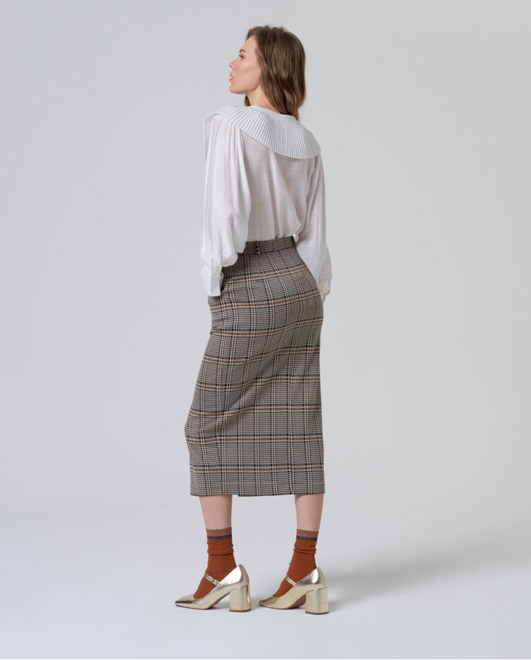 Falda elástica con abertura - Imagen 2