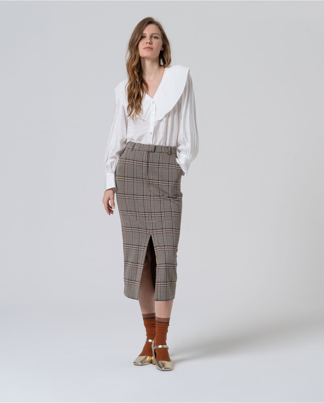 Falda elástica con abertura