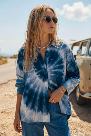 Camisa Tie-Dye azul