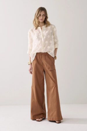 Pantalón de algodón con cintura elástica