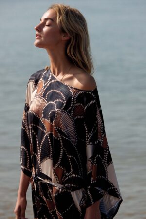 Vestido midi tejido sedoso