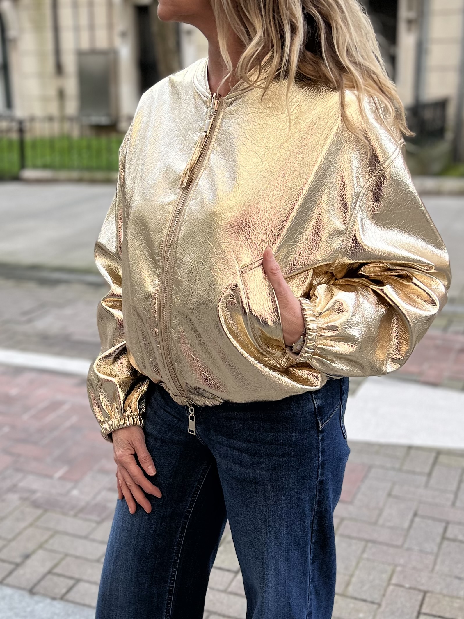 Chaqueta bomber reversible