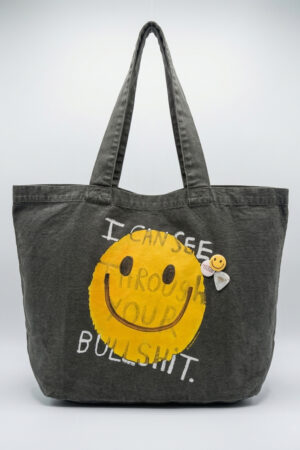 Bolso estampado "April Bullshit"