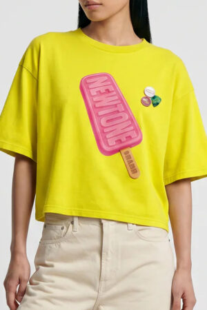 Camiseta crop "freeze"