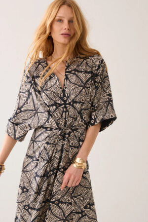 Vestido maxi con estampado