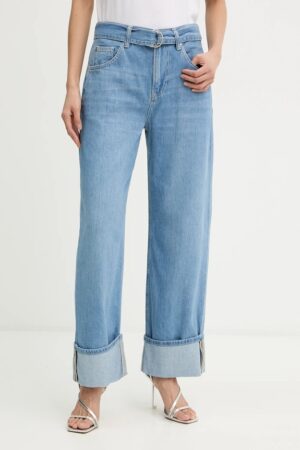 Vaquero relaxed fit tiro alto