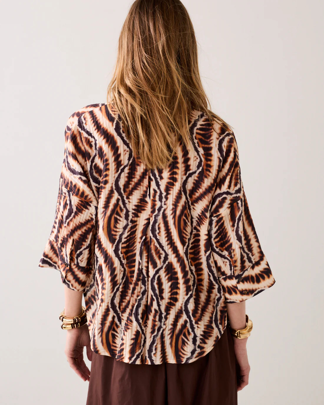 Blusa safari de mezcla de viscosa - Imagen 2