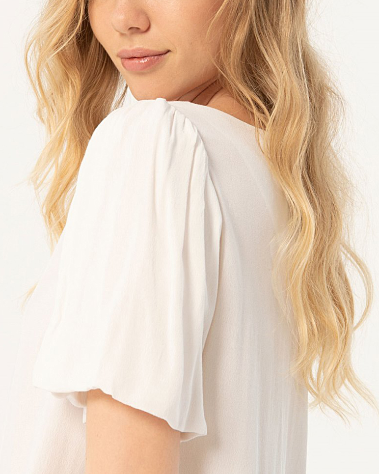 Blusa mangas abullonadas - Imagen 2