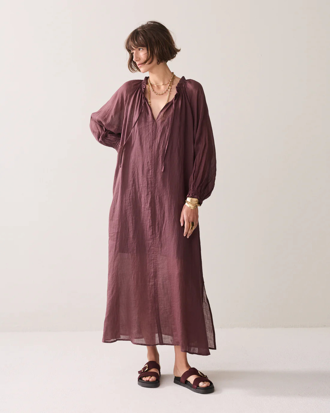 Vestido de ramio ligero