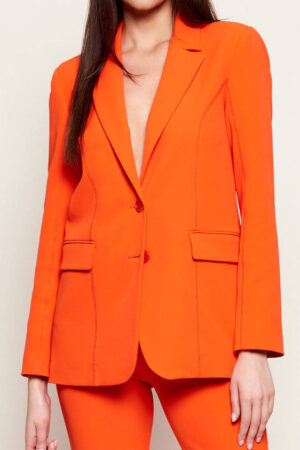 Blazer en twill estructurado