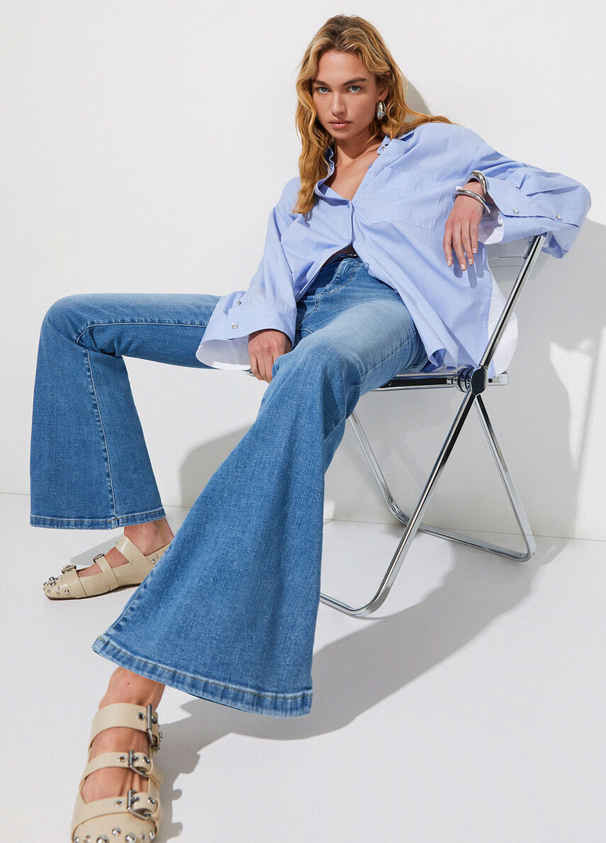 Vaqueros bootcut de talle alto - Imagen 4
