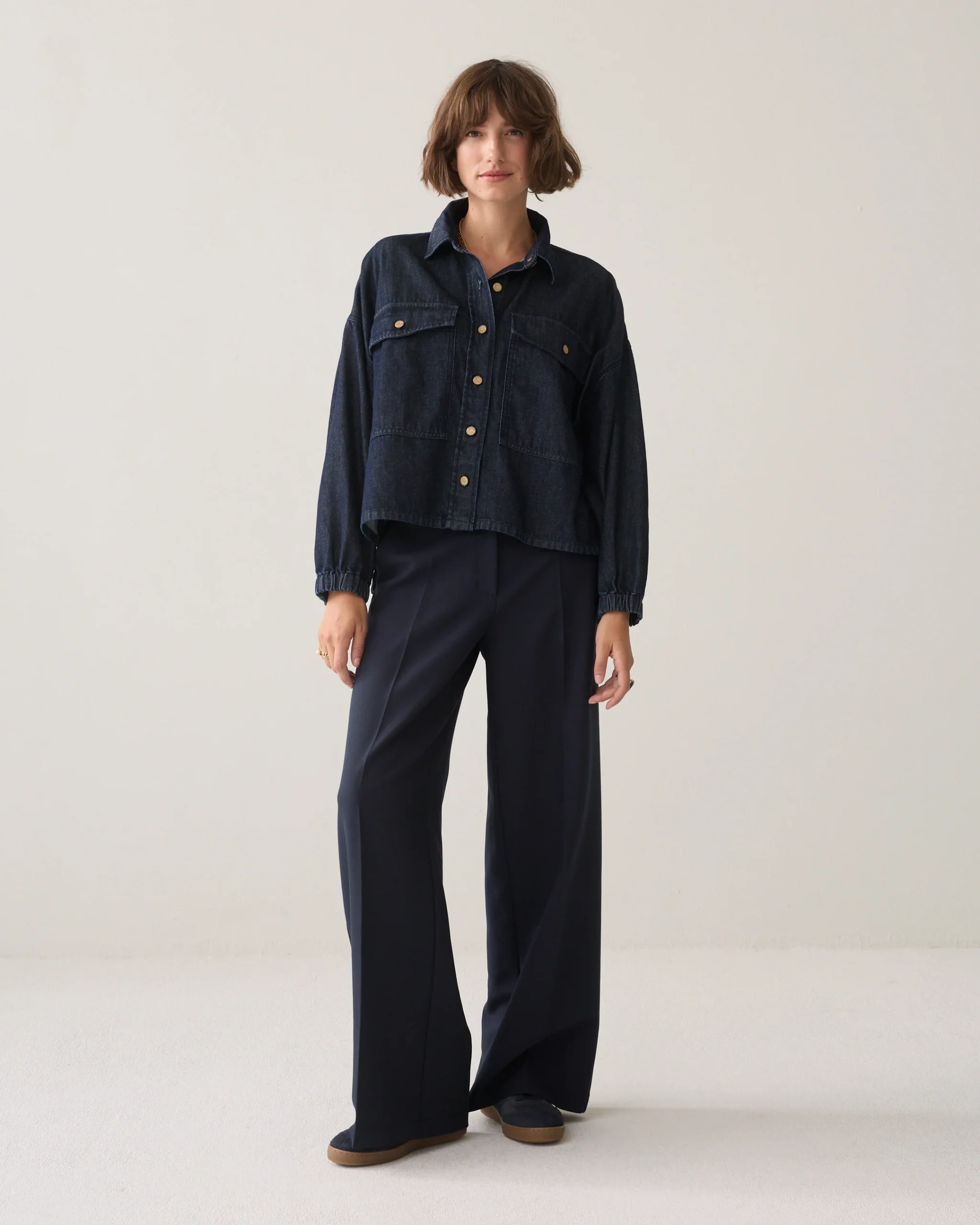 Pantalones pernera ancha