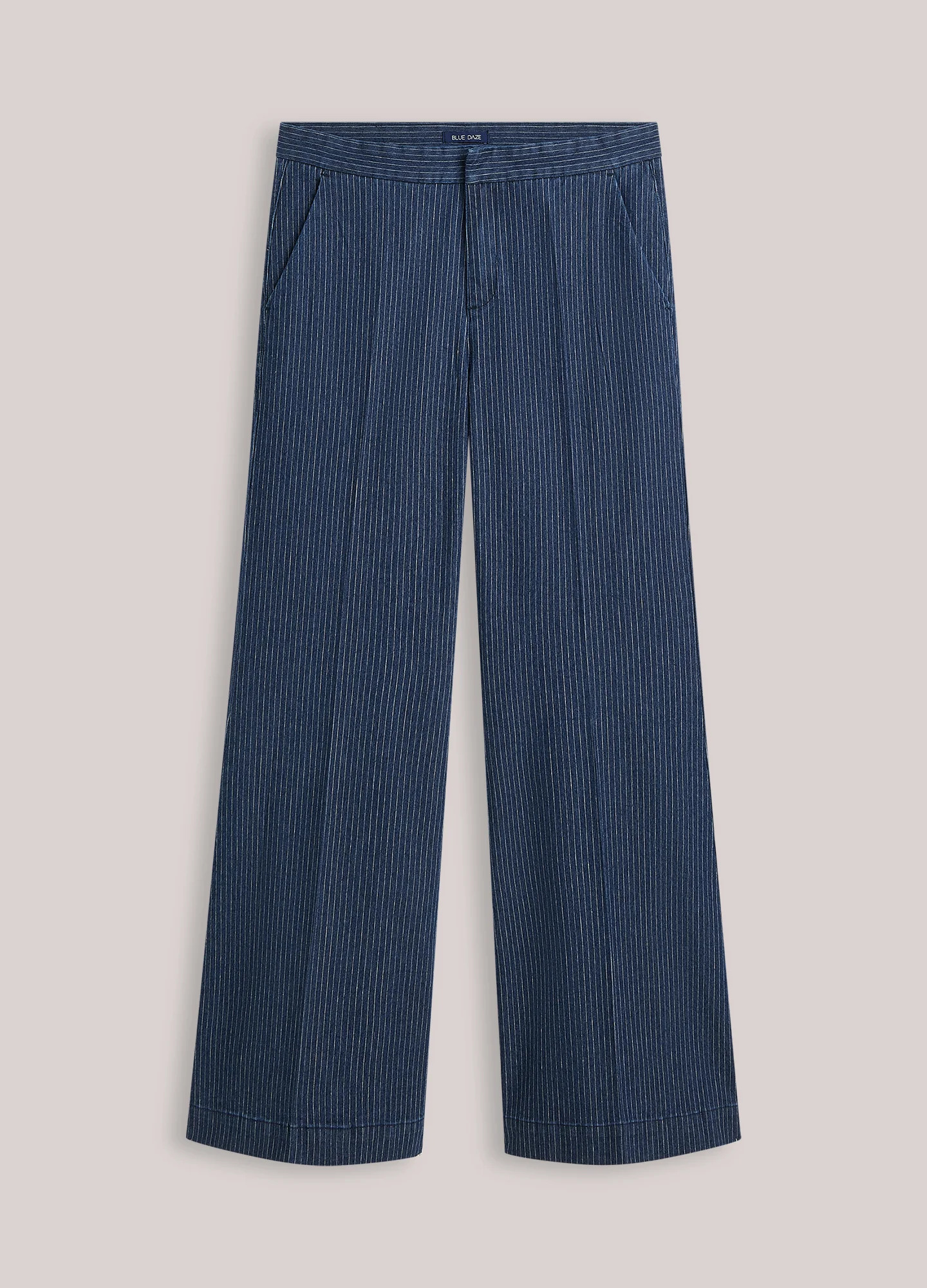 Vaqueros estampado rayas con corte acampanado - Imagen 5