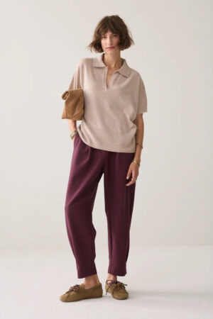 Pantalones tejido efecto espuma