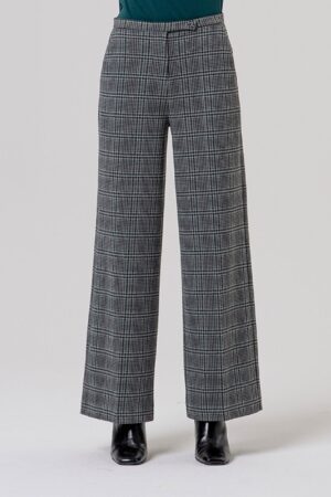Pantalón ancho de cuadros
