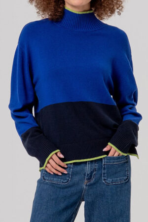 Jersey cuello perkins bicolor