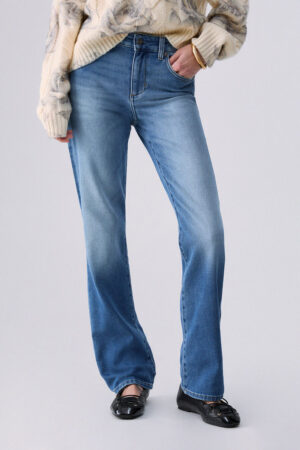 Vaqueros slim fit de tiro alto