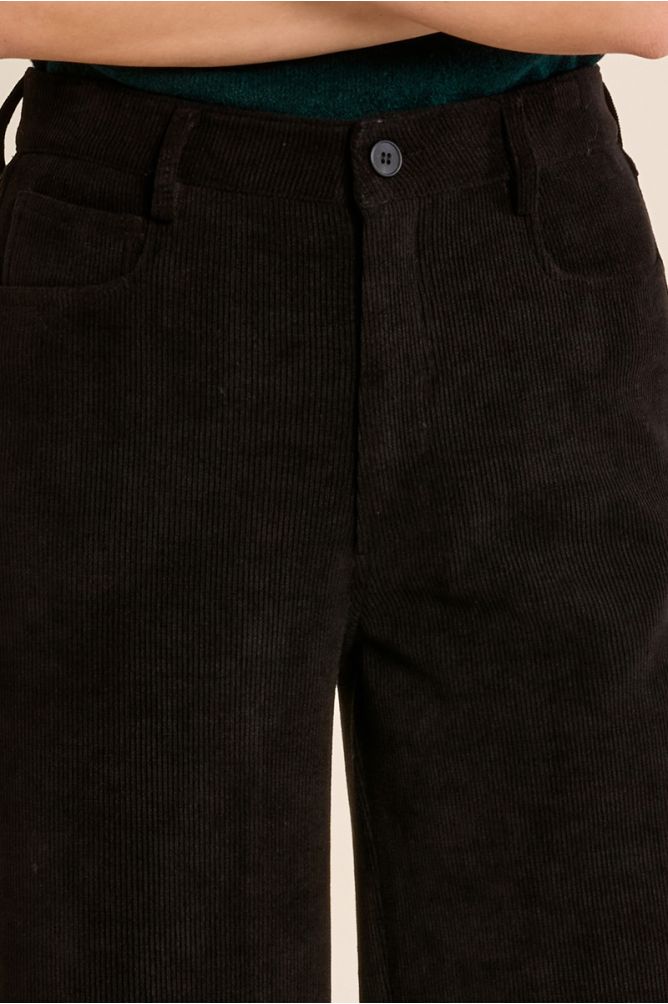 Pantalón de antelina largo acampanado - Imagen 6