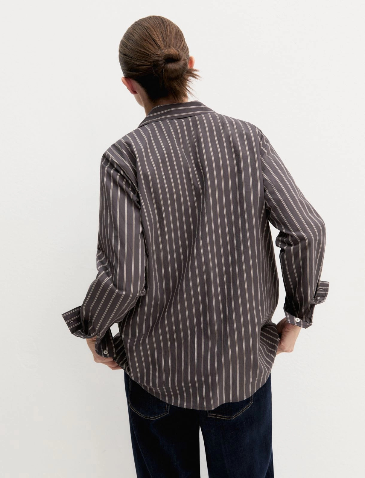 Camisa de manga larga de mezcla de algodón - Imagen 3