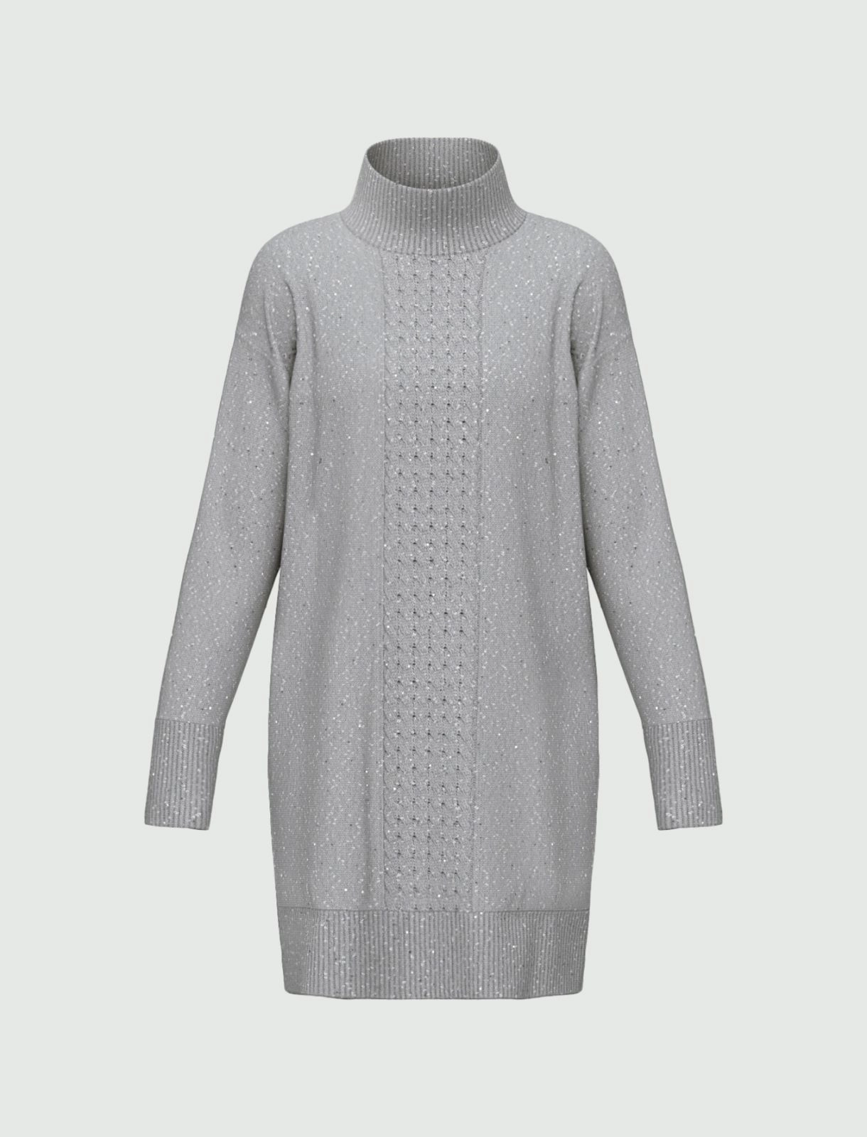 Vestido de punto elástico con lentejuelas - Imagen 4