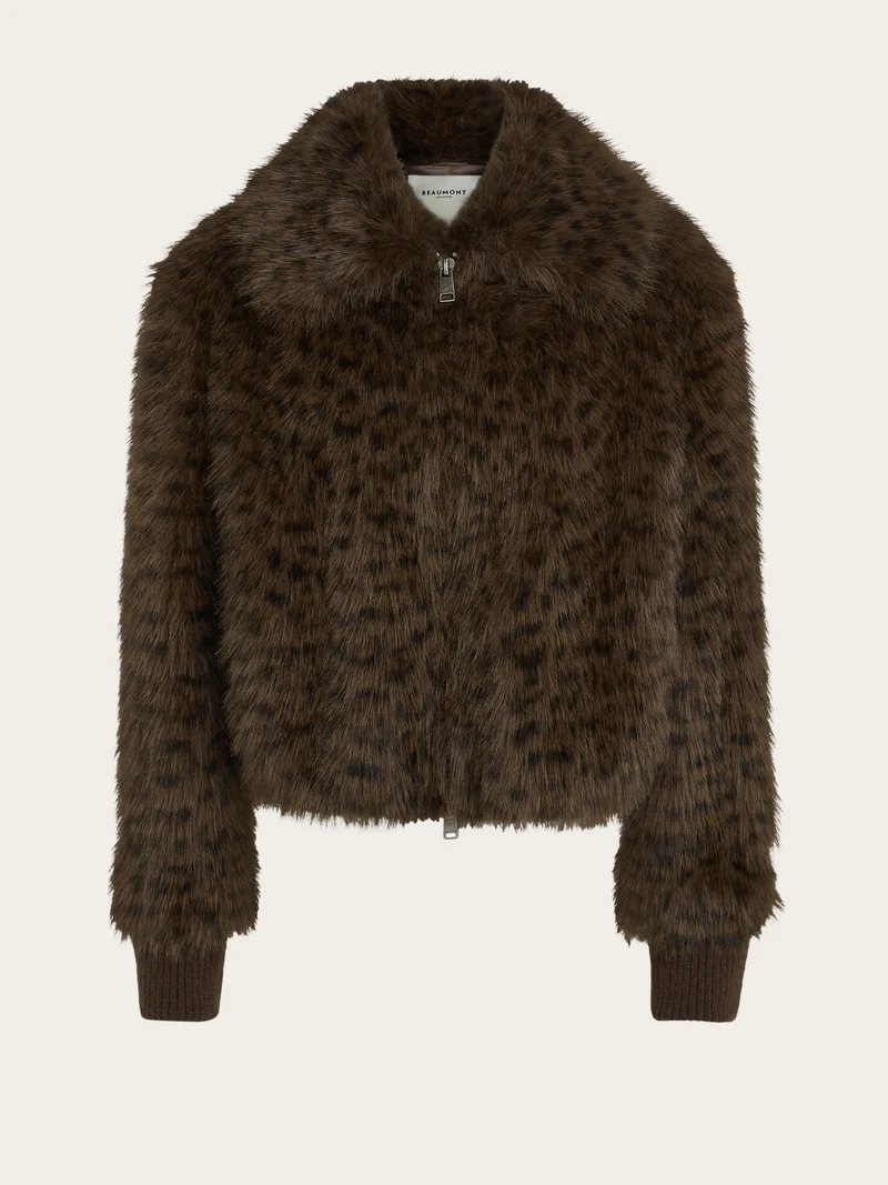 Chaqueta corta estampado animal - Imagen 5