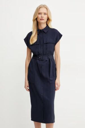 Vestido midi camisero
