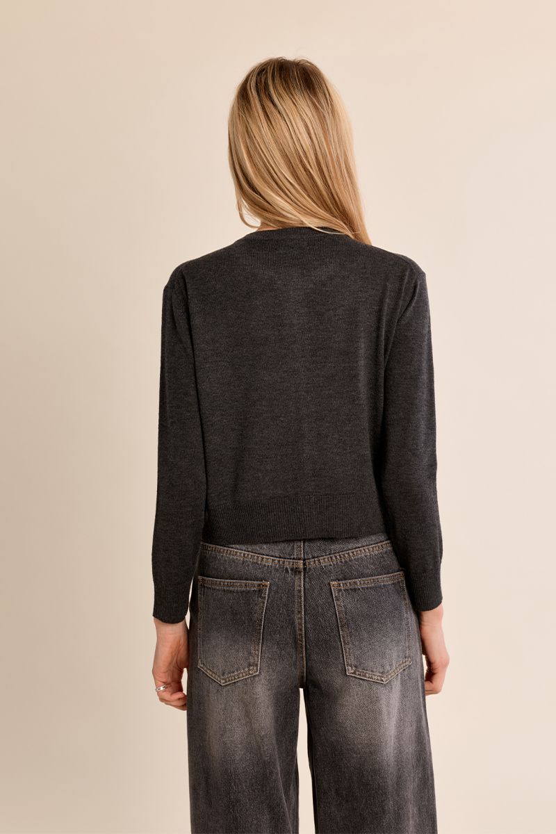 Cardigan detalle abalorios - Imagen 3