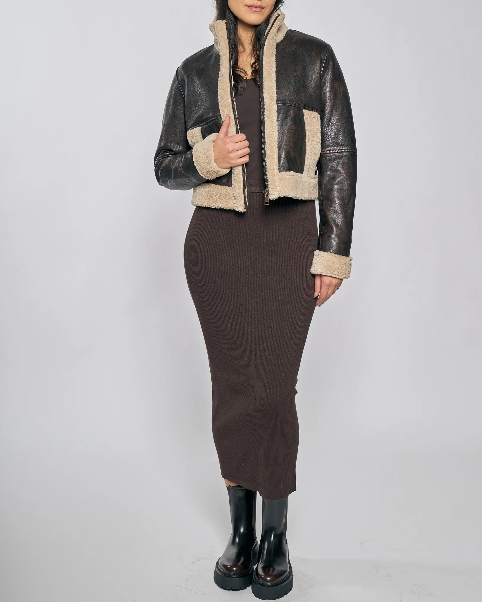 Chaqueta de cuero 'Cozy Up' - Imagen 3